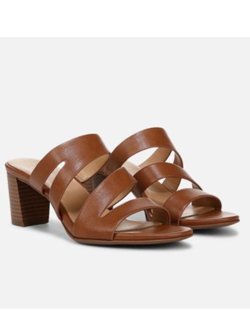 NWB Naturalizer Womens Beaming Strappy Slide Heeled Sandal Slide Sandals (9)